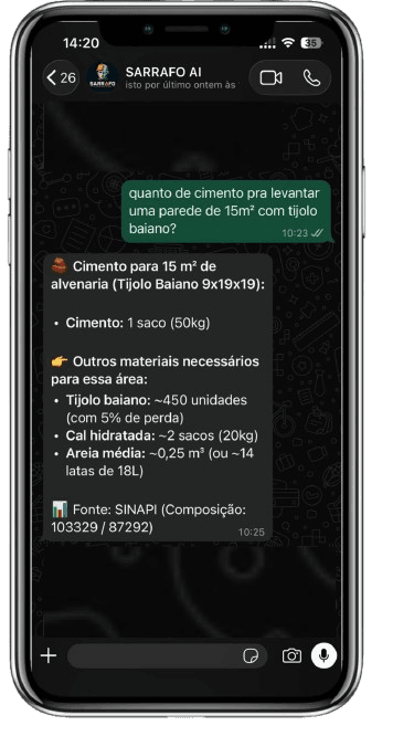Cálculo de material na medida certa